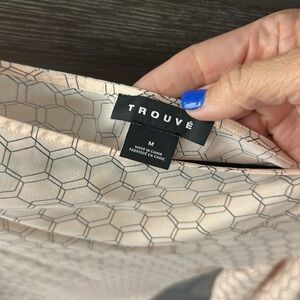 Chic Peach geometric  Patterned one shoulder  Top